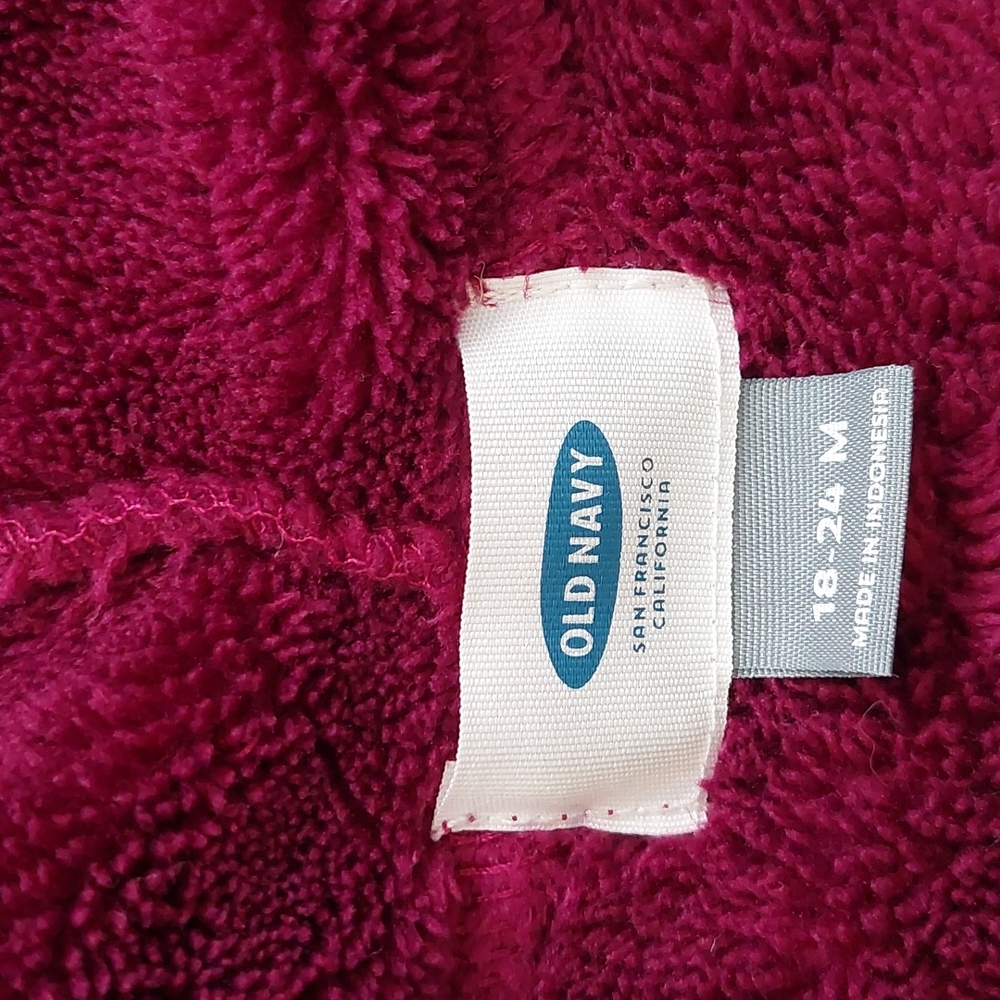 Old Navy Girl's Fleece Jacket Size 18-24months - Picture 5 of 6